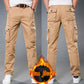 Winter Thickened Multi-Bag Pants