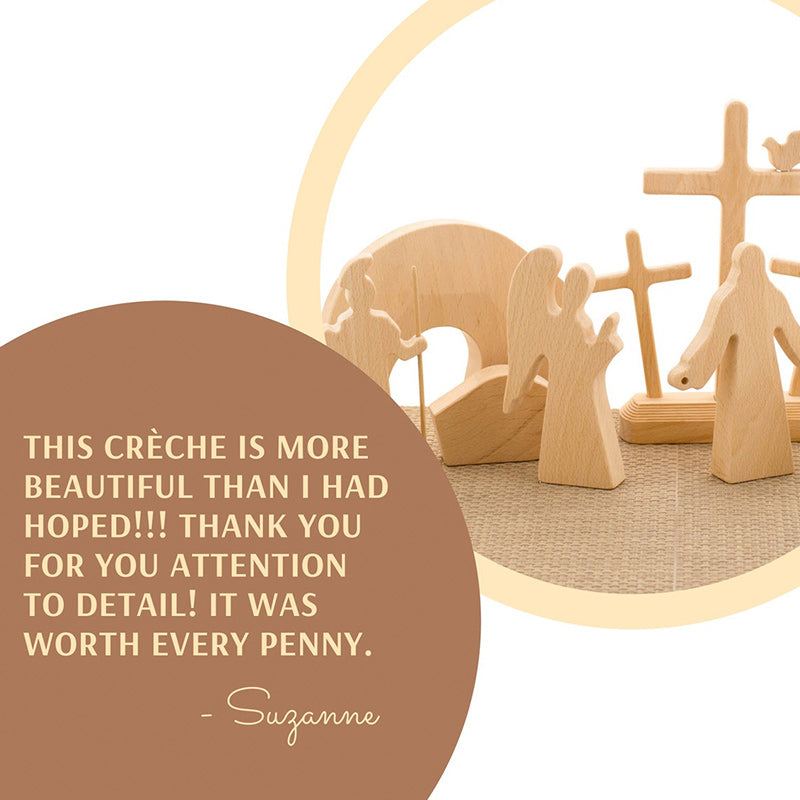 Easter Scene Wooden Decoration