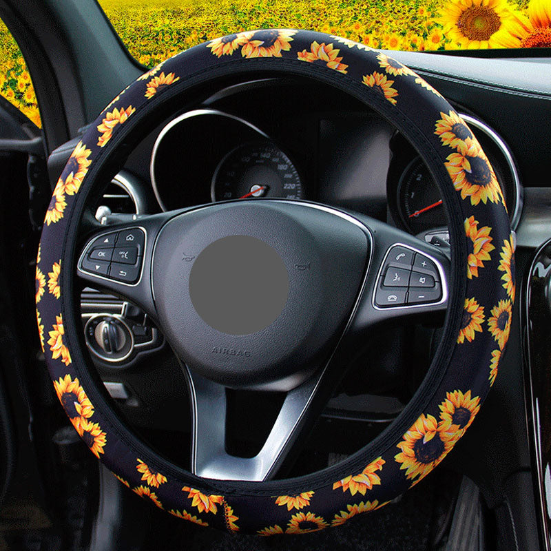 Seven-color Rainbow Steering Wheel Cover