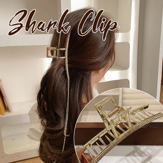 Tassel Hairpin Long Rhinestone Shark Clip