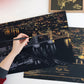 Scratch Painting World Sightseeing Pictures Scraping Image Drawing Paper Home Decoration