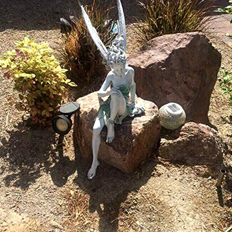 Sitting Fairy Statue for Garden