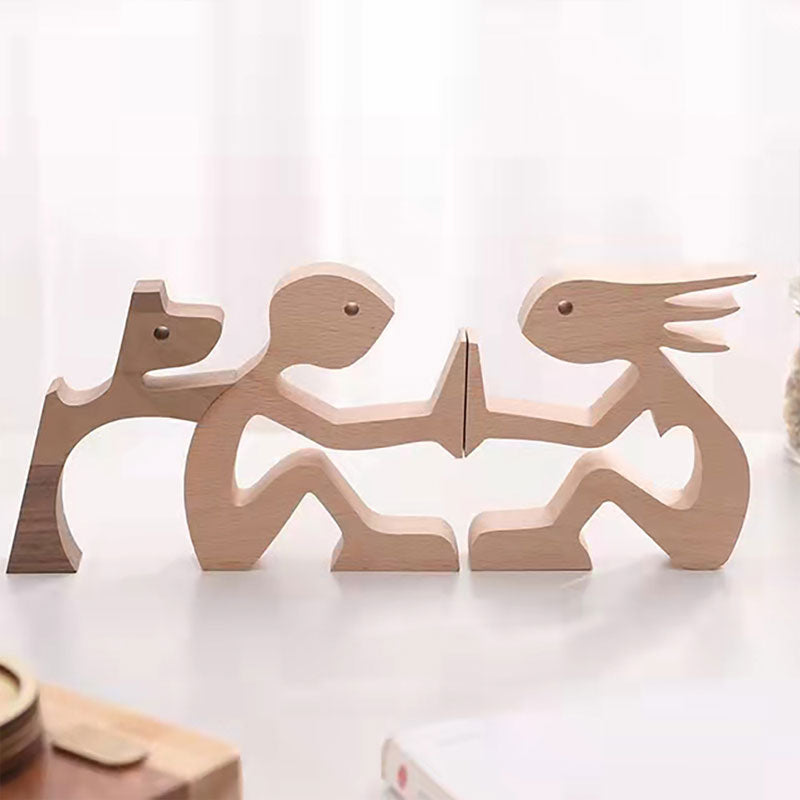 Wooden Dog Ornaments