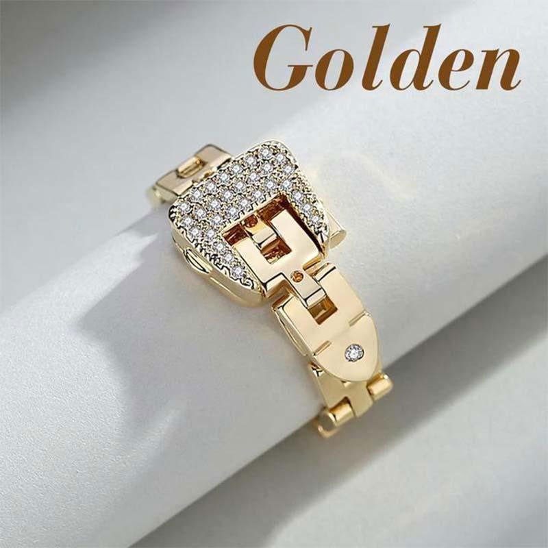 Sterling Silver Strap Buckle Ring