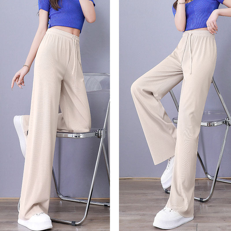 Women's Ice Silk Wide Leg Pants