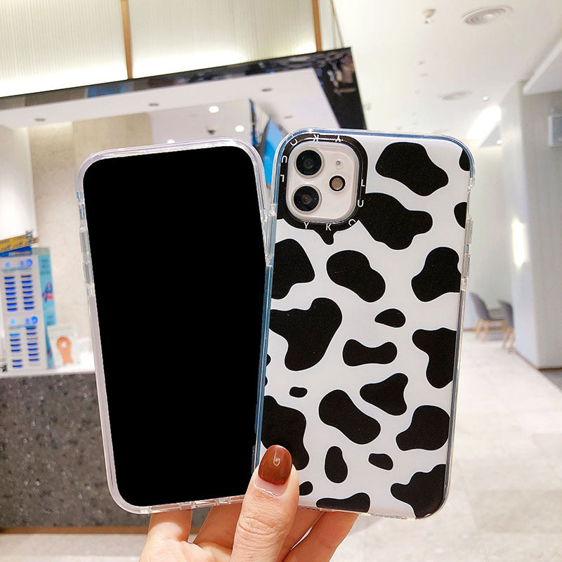 Cow Pattern Flower Pattern Phone Case