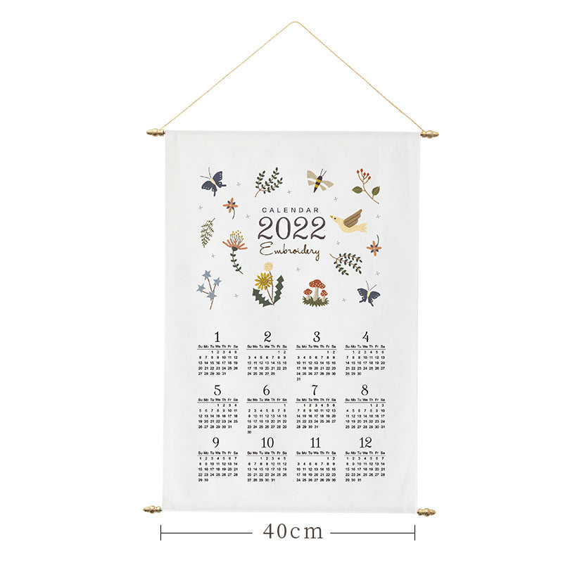 Blank Diy 2022 Calendar For Embroidery