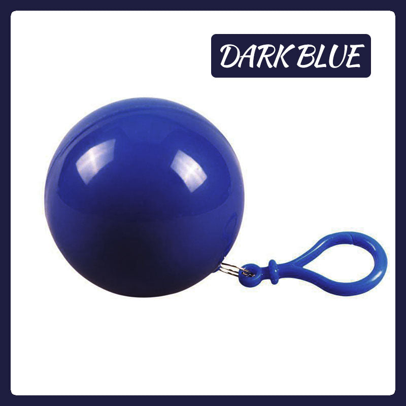 Portable Poncho Disposable Raincoat Ball Keychain