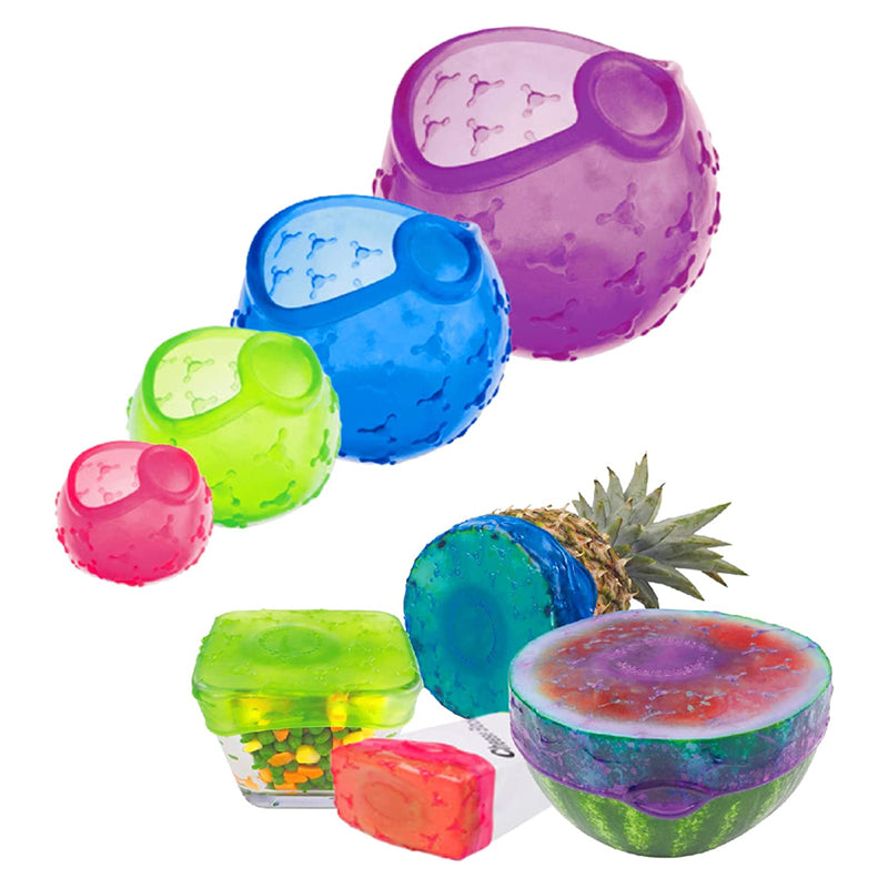 Round Silicone Fresh-keeping Cover（4 Pcs）