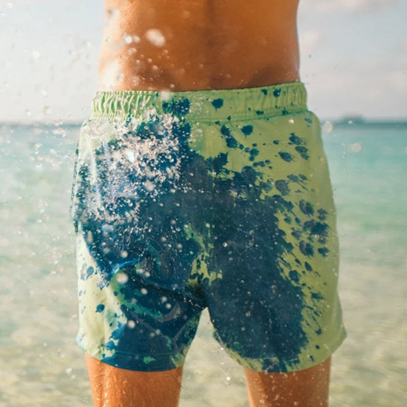 Men Casual Thermochromic Swimming Pants