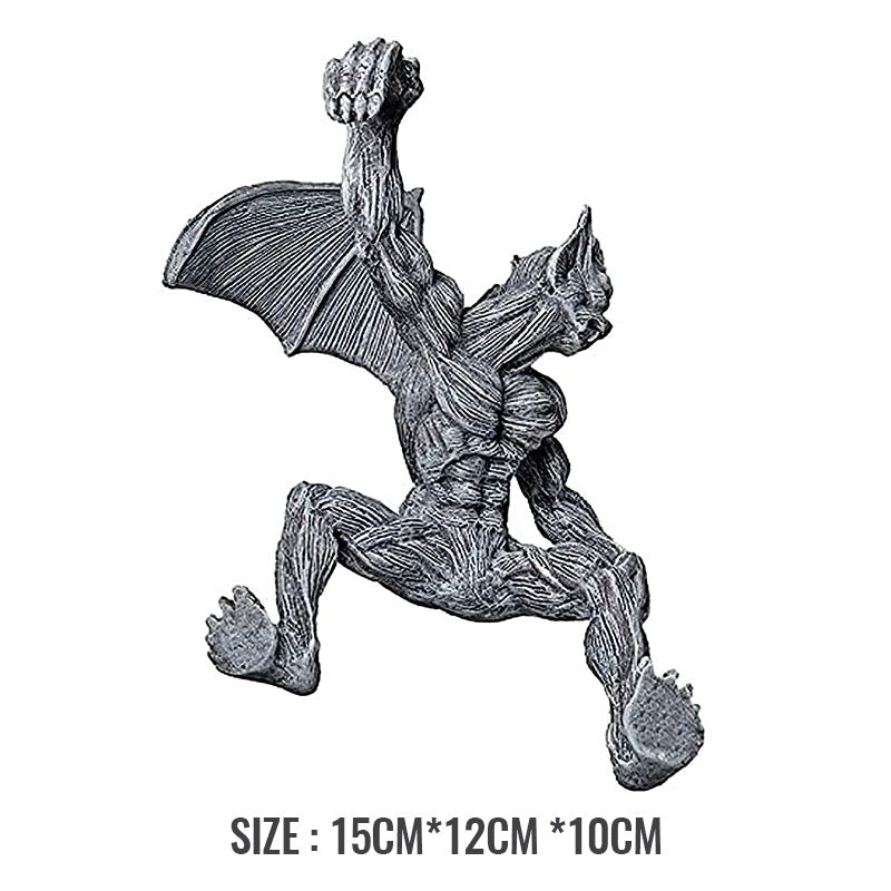 Gargoyle Fence Topper Hanger-Outdoor Wall Decor