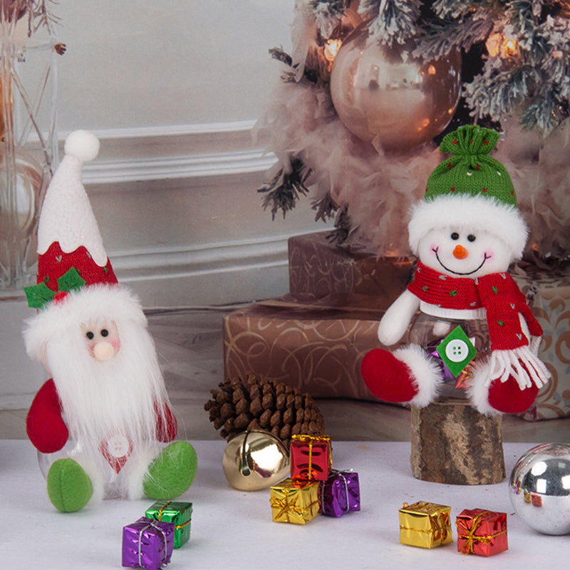 Christmas Gift Transparent Plastic Candy Jar