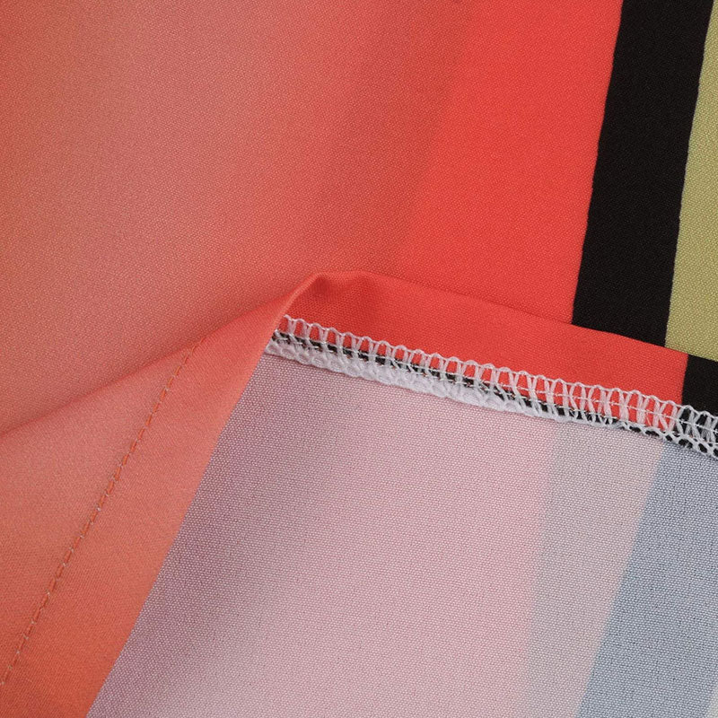 Portrait Print V-Neck Maxi Dress