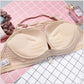 Women Bandeau Lace Front Drawstring Bra