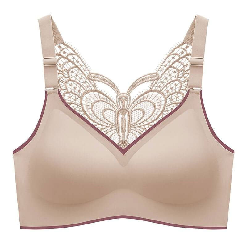 Butterfly Embroidery Wirefree Bra