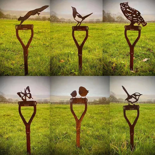 Garden Art Metal Fork Shovel