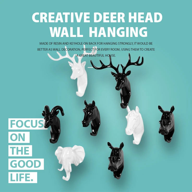 Creative Deer Head Wall Hanging