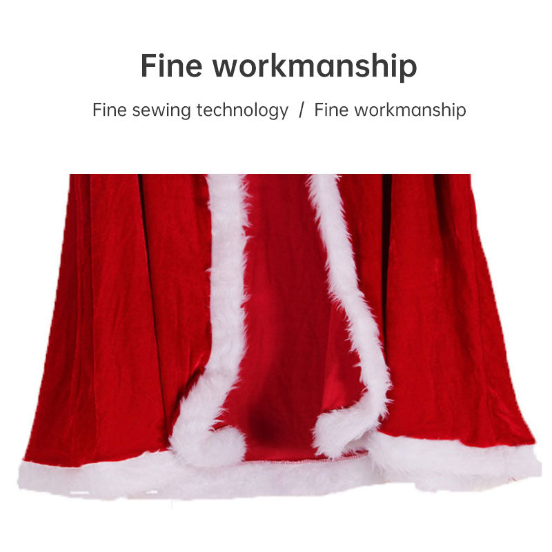 Christmas Costume Adult Women Hooded Cloak