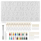 Crystal Resin Epoxy 26 Letters Keychain Mould