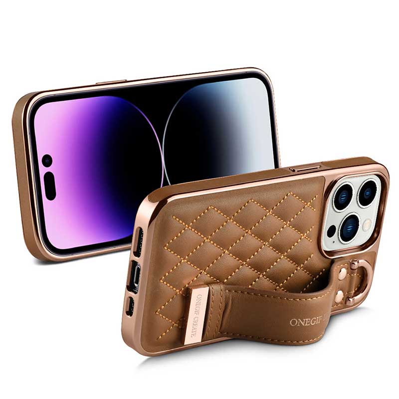 ✨Xiaoxiangfeng Leather Wristband Phone Case