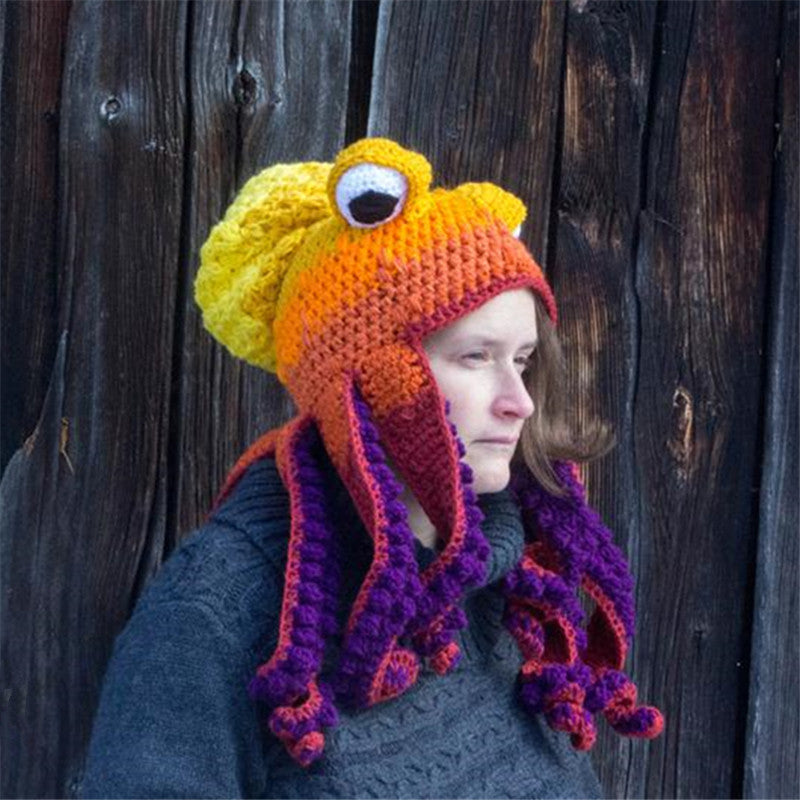 🐙Octopus Knitted Hat