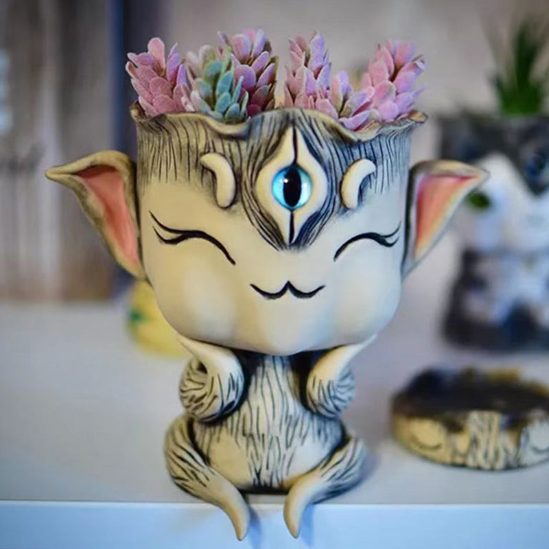 Cute Succulent Planter and Tiny Air Plant Holder Snails