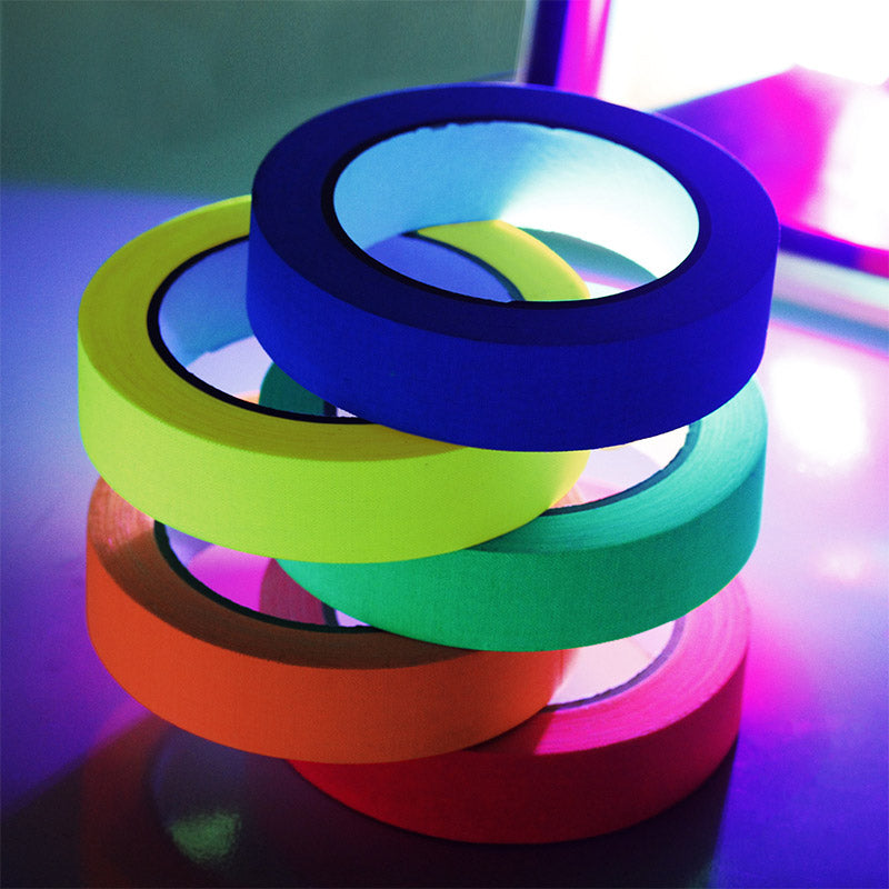 6 Colors Fluorescent Cloth Tape