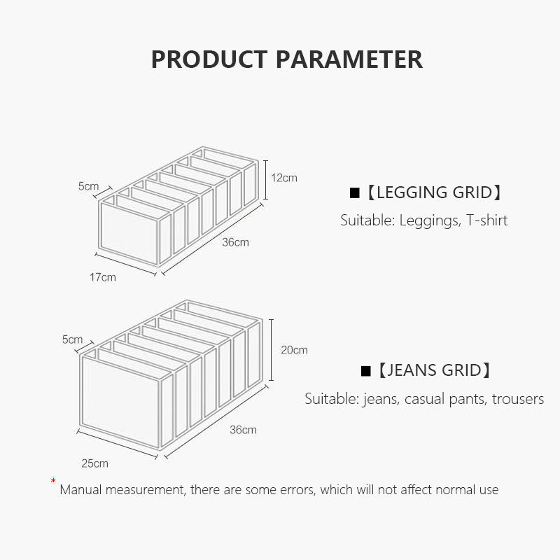 Jeans Compartment Storage Box