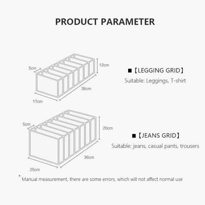 Jeans Compartment Storage Box