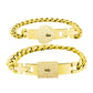 Bracelet with Lock Key Bracelet Set（2 Pcs）