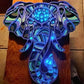 Mandala Elephant Yoga Room Night Light LED