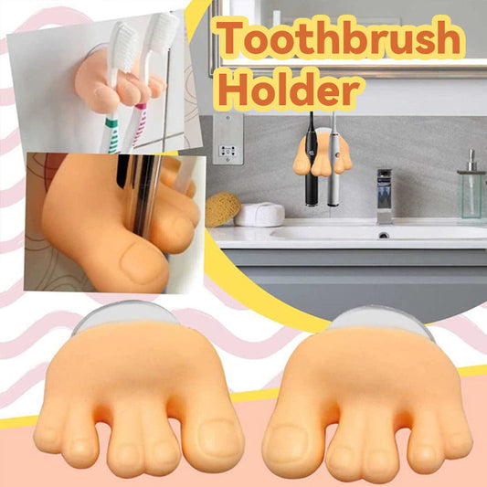 Suction Cup Small Foot Toothbrush Holder