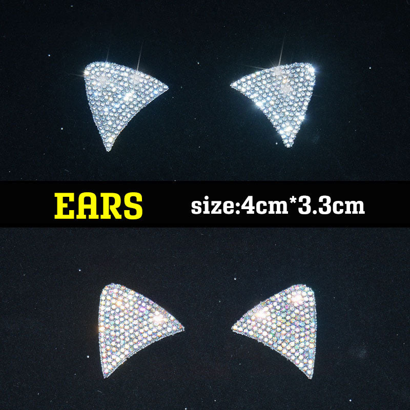 Cartoon Pattern Rhinestone Sticker