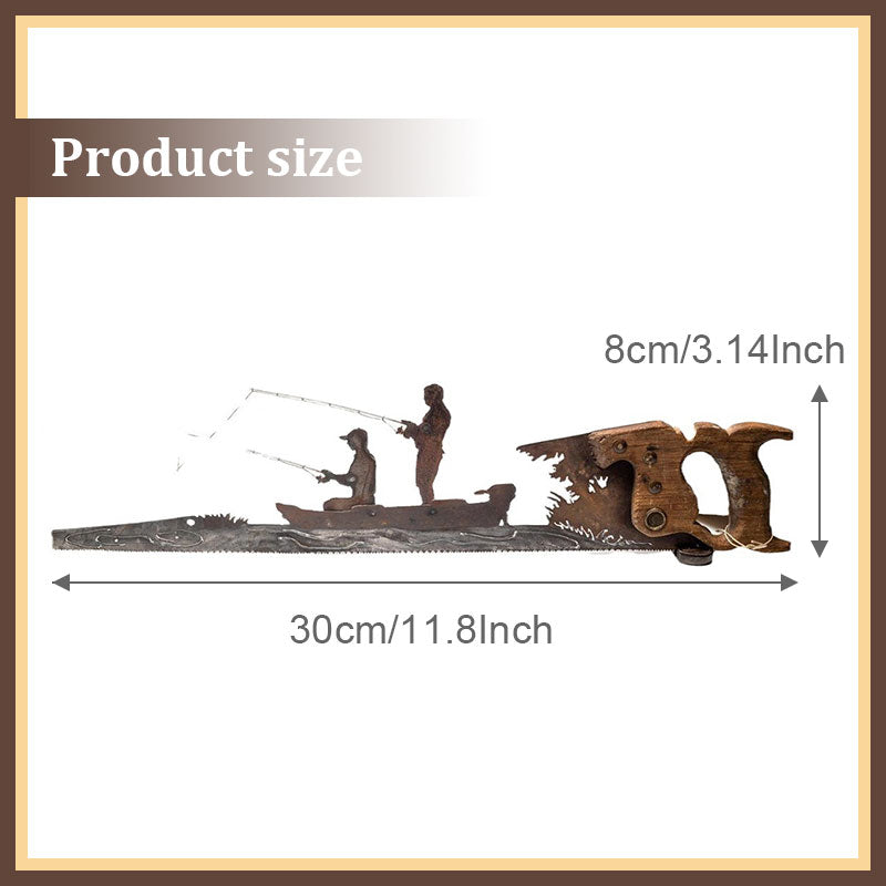 🤓father's Day Unique Gift🎁Hand Saw Metal Art - Rustic Wall Decor