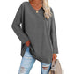🔥Women'S Loose Long Sleeve Fashion V-Neck Knit Top🔥