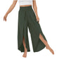 High Waisted Split Wide Leg Quick Dry Casual Pants