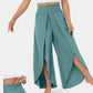 High Waisted Split Wide Leg Quick Dry Casual Pants