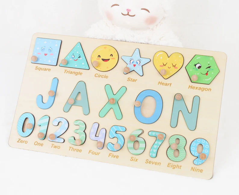 Personalized Algebraic Wooden Name Puzzle