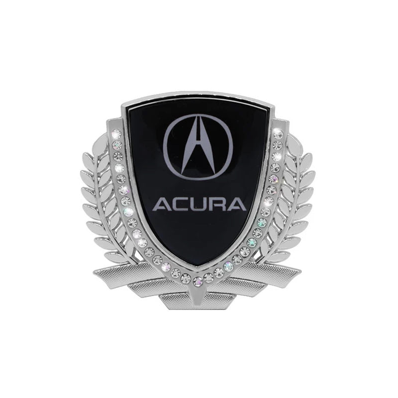 3D Wheat Ear Diamond Metal Creative Car Sticker