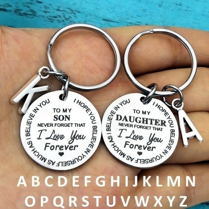 💓 ( Best Father Mother Gift)My Son / Daughter I Love You Forever Keychain