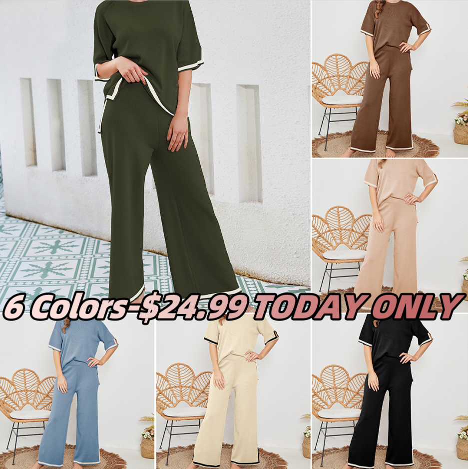 ⭐Women's 2023 Summer⭐Classy Elastic Knit Lounge Set