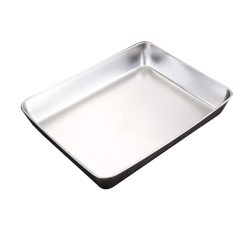 Stainless Steel Square Plate(With Plastic Lid)