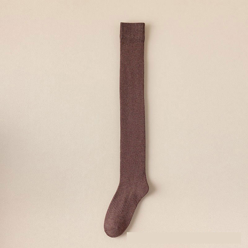Autumn And Winter Fleece Thickened Over Knee Socks