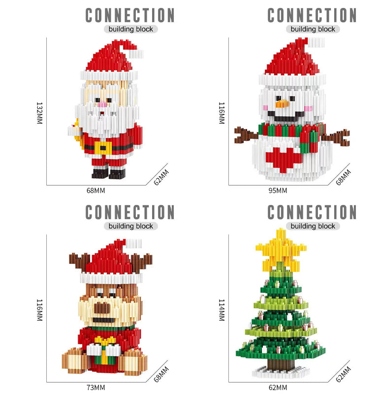 New Christmas Building Block Series Santa Claus