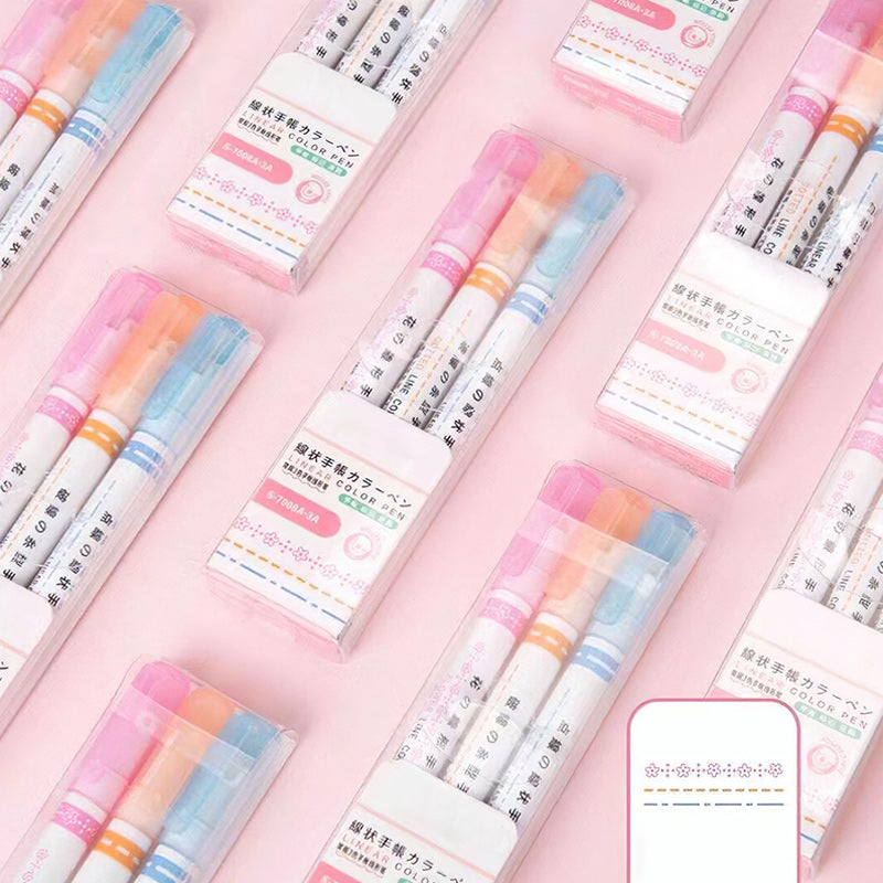 Funny Curve Line Markers Pen Kit