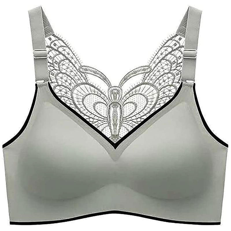 Butterfly Embroidery Wirefree Bra