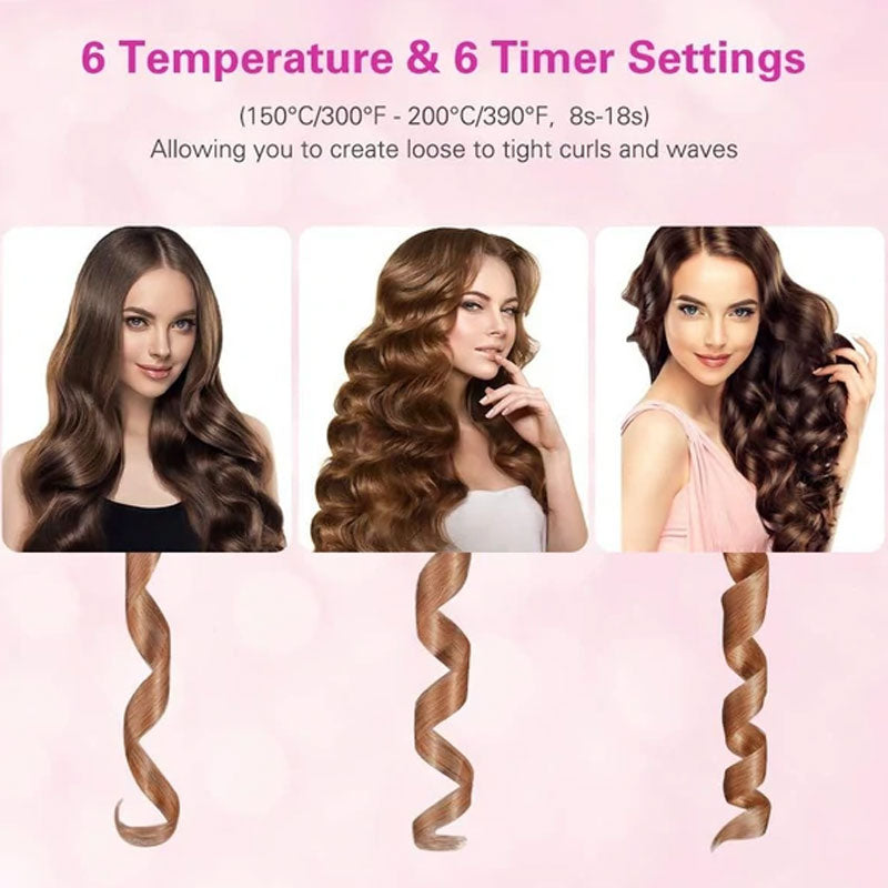 Auto Rotating Cordless Ceramic Hair Curler