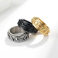 Ancient Egyptian Symbols Titanium Steel Spinning Ring