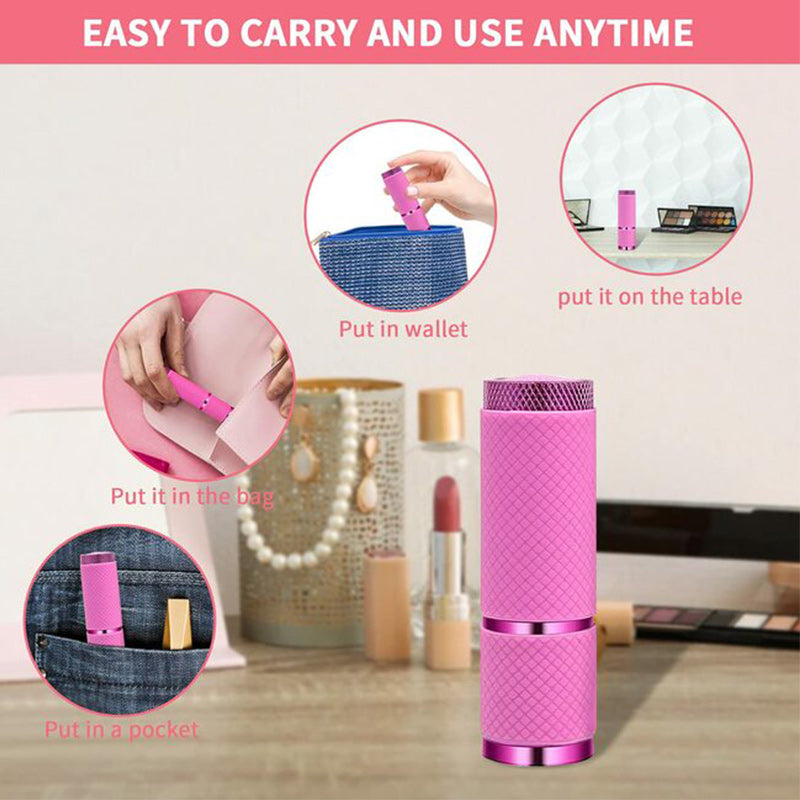 Portable Mini UV 9 LED Purple Light Nail Lamp