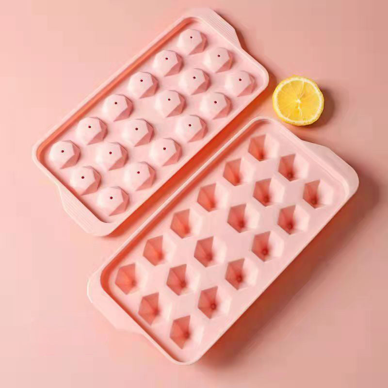 Round Ice Cube Tray with Lid Ice Ball Maker Mold